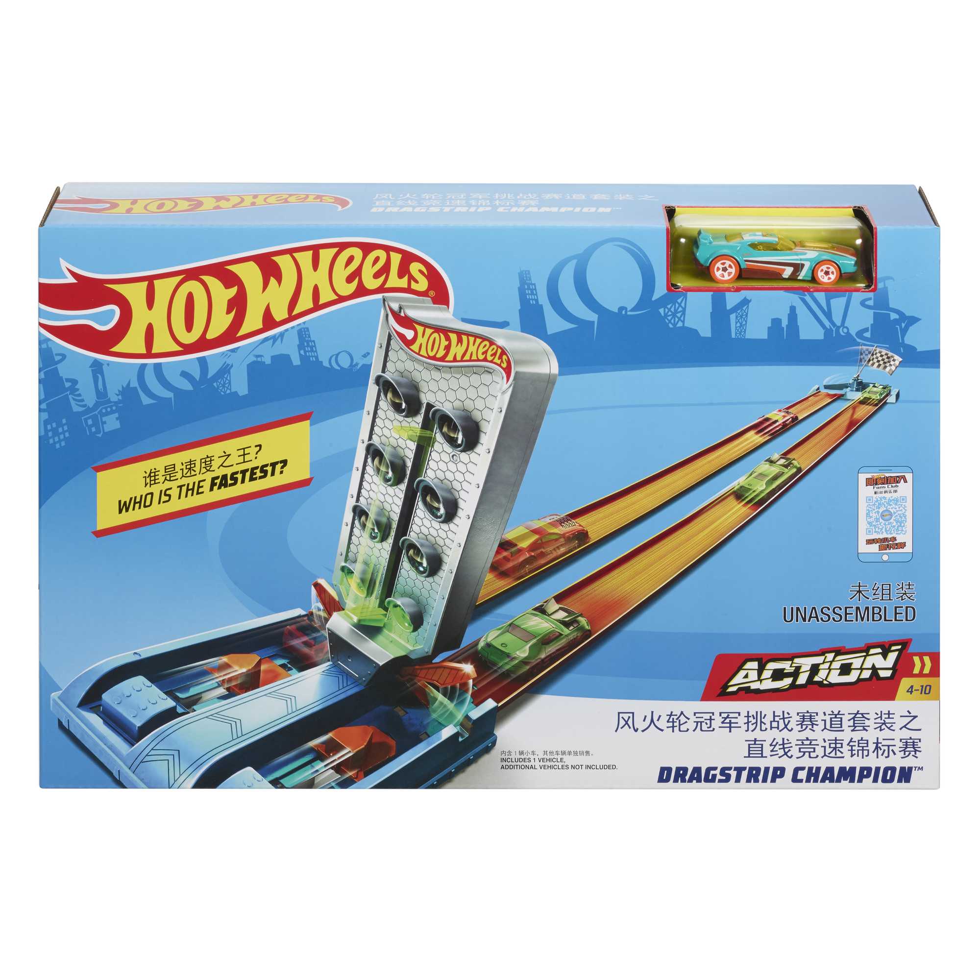 Hot Wheels Action Pista de Juguete Campeonato Recta de Aceleración