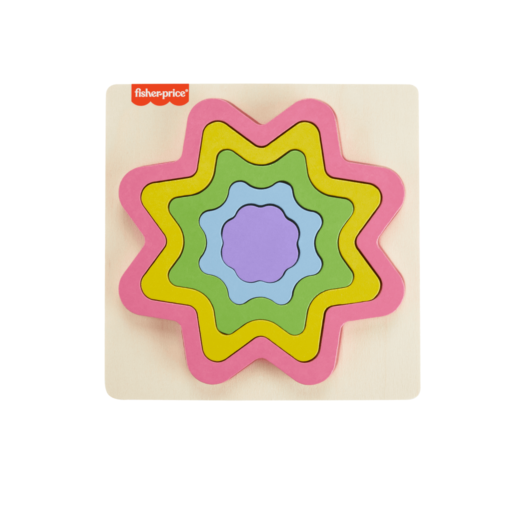 Fisher-Price Juguete para Bebés Rompecabezas Estrella de Madera