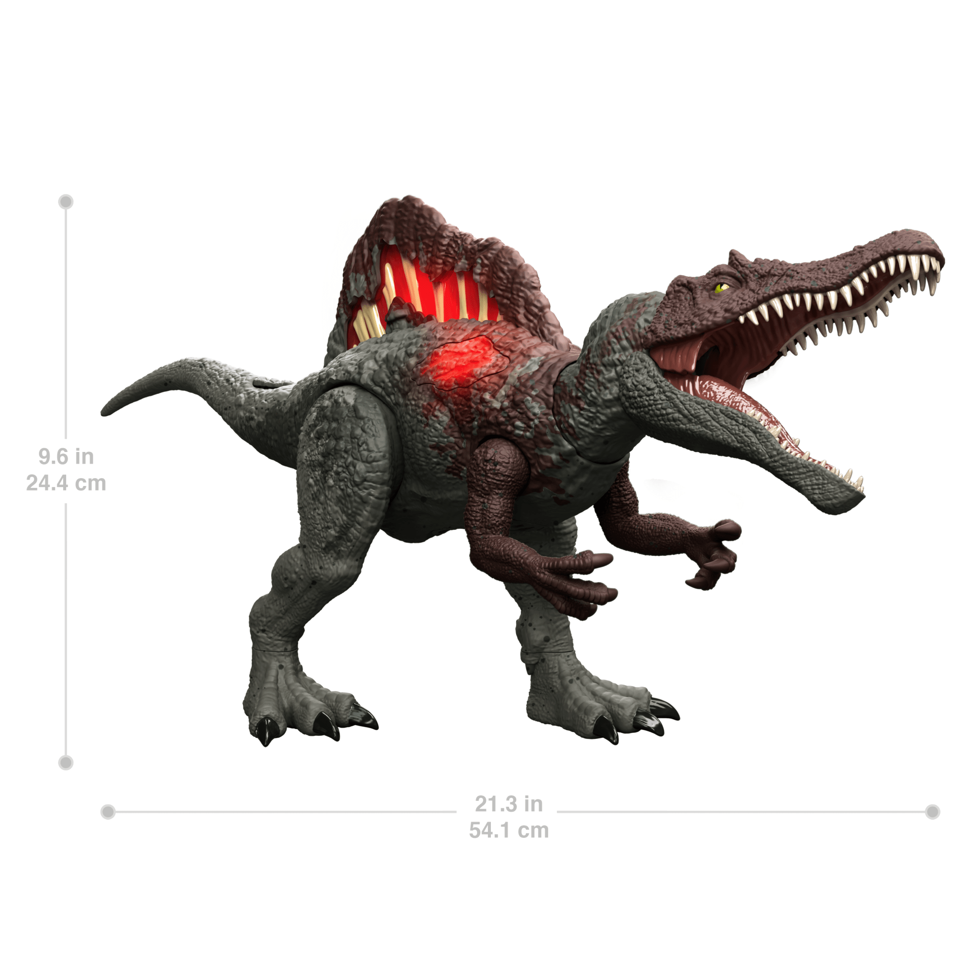 Jurassic World Epic Attack Slash Attackin’ Spinosaurus Dinosaur Action Figure Toy, Multiple Features