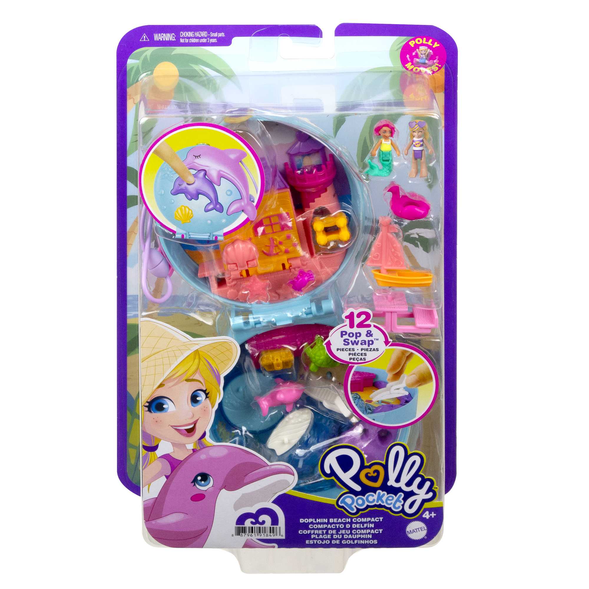 Polly Pocket Coffret La Plage des Dauphins