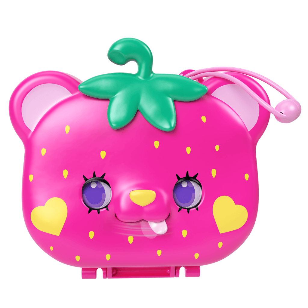 Pollypocket-Ourson Fraise-Coffret et Figurines, Jouet de Voyage