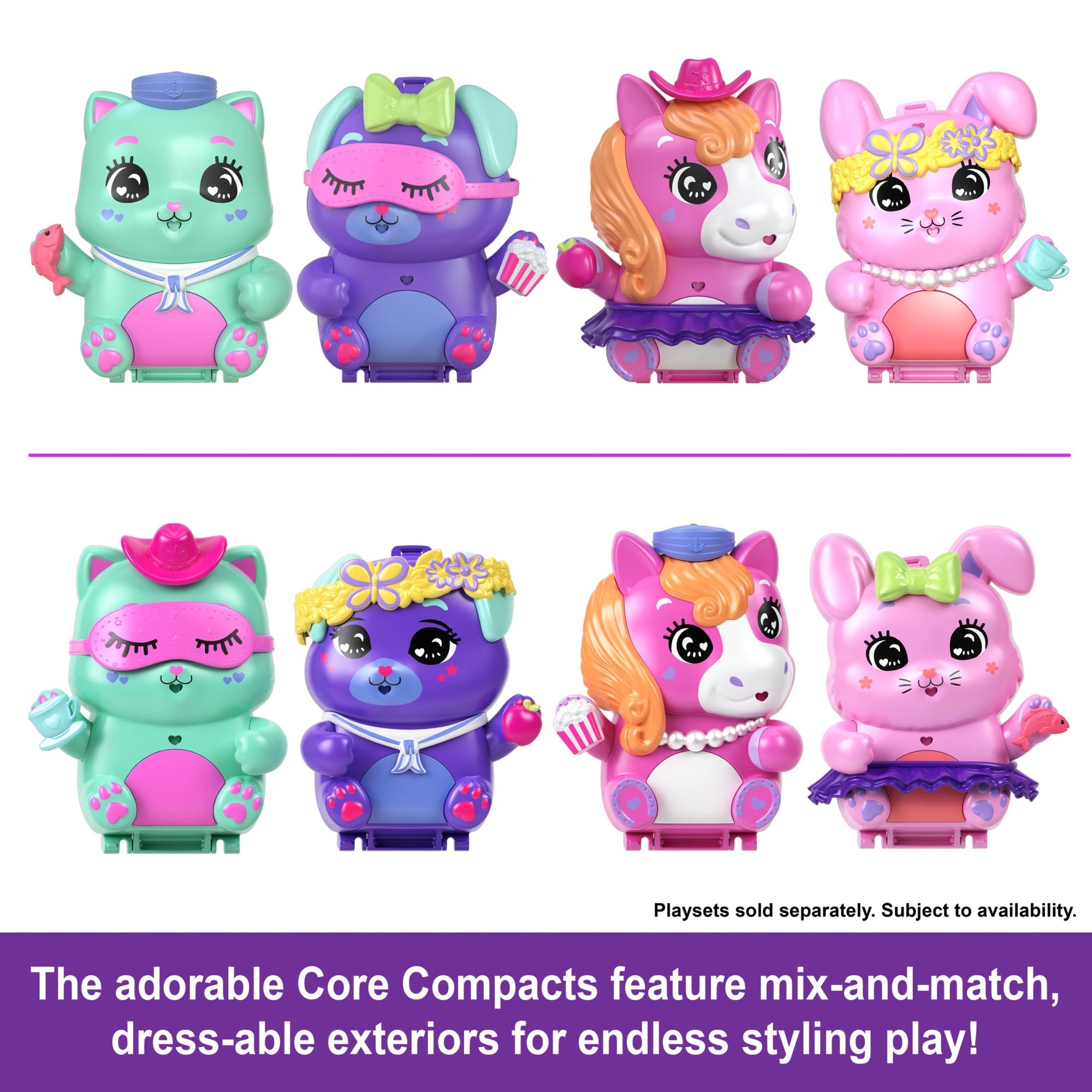 Polly Pocket Sleepover Puppy Compact Playset With 1 Micro Doll And Pet Dogs, Travel Toy With Food & Styling Accessories