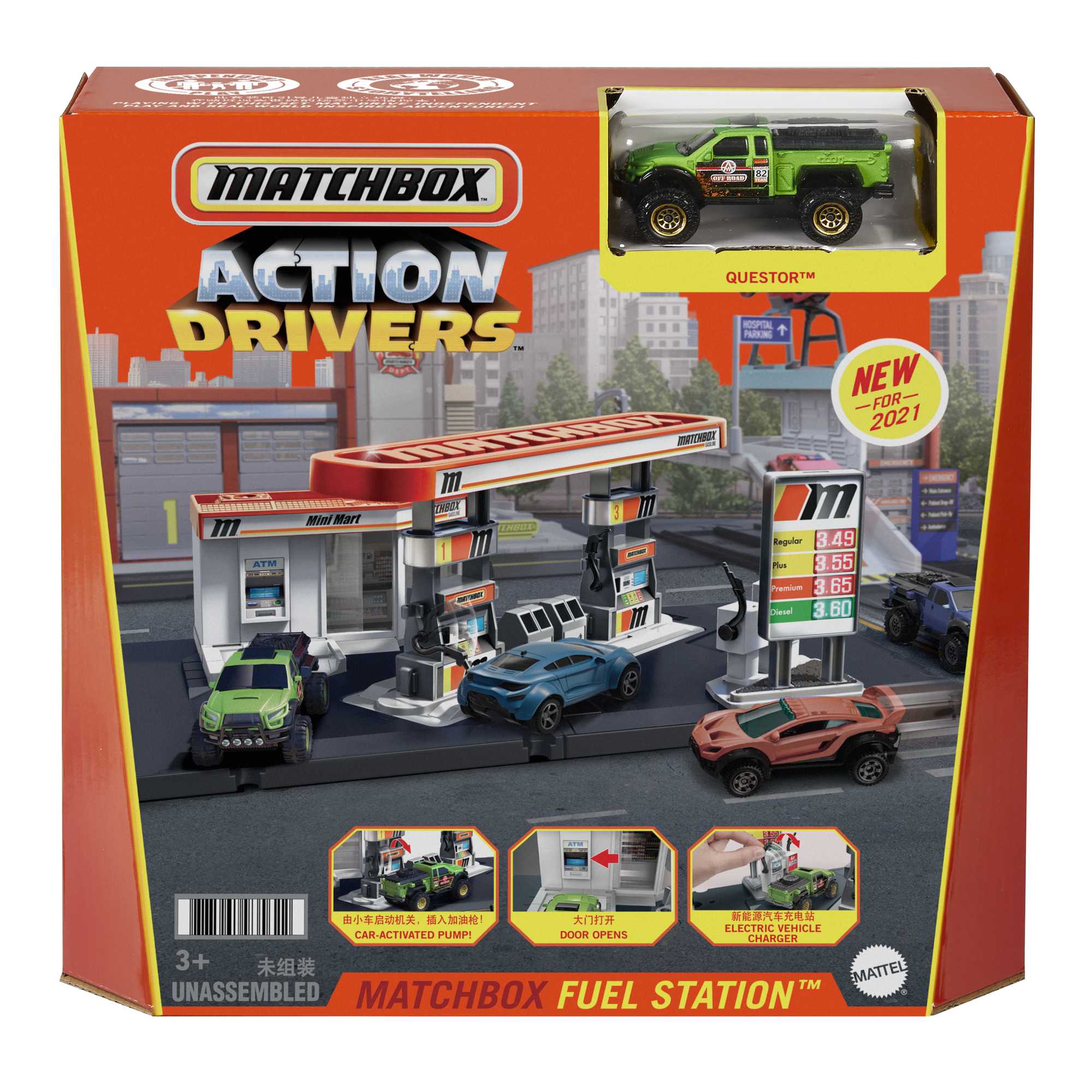 Matchbox Set de Juego Acción Estación de Gasolina