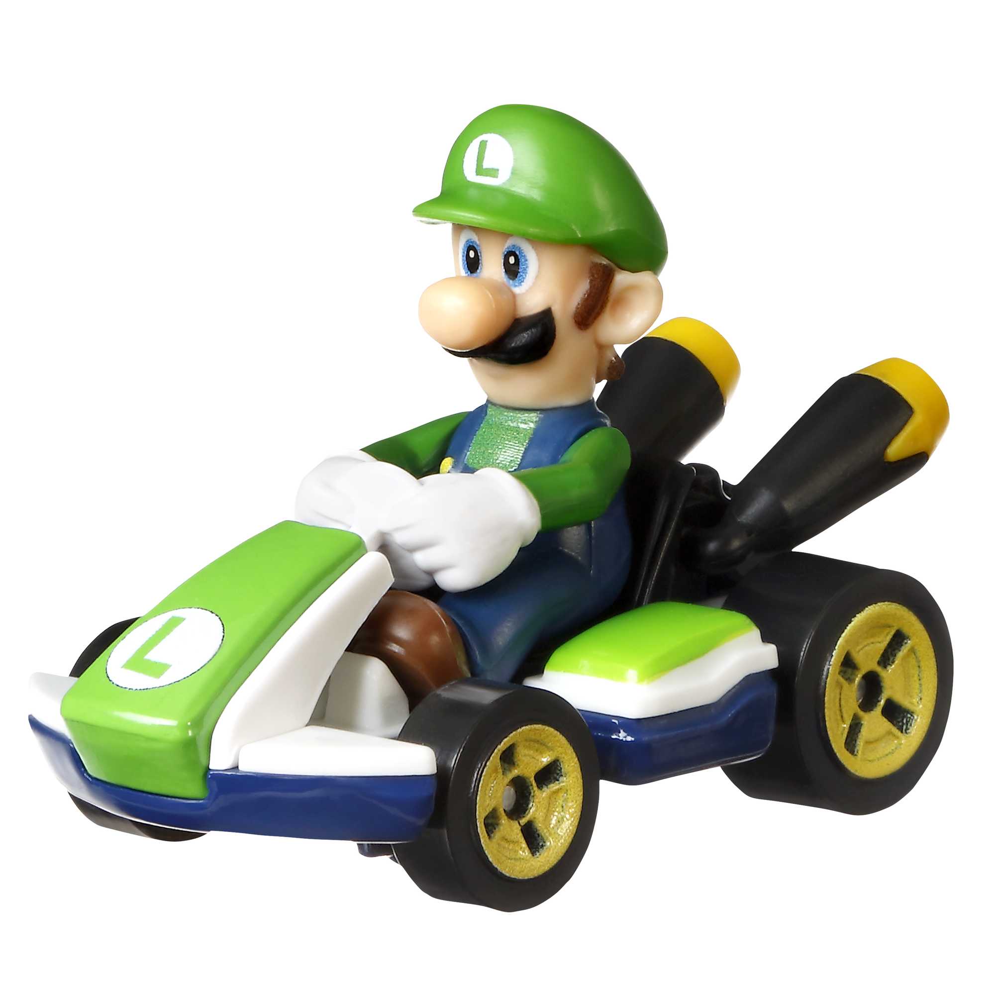 Hot Wheels Mario Kart Vehículo de Juguete Luigi Estándar Kart