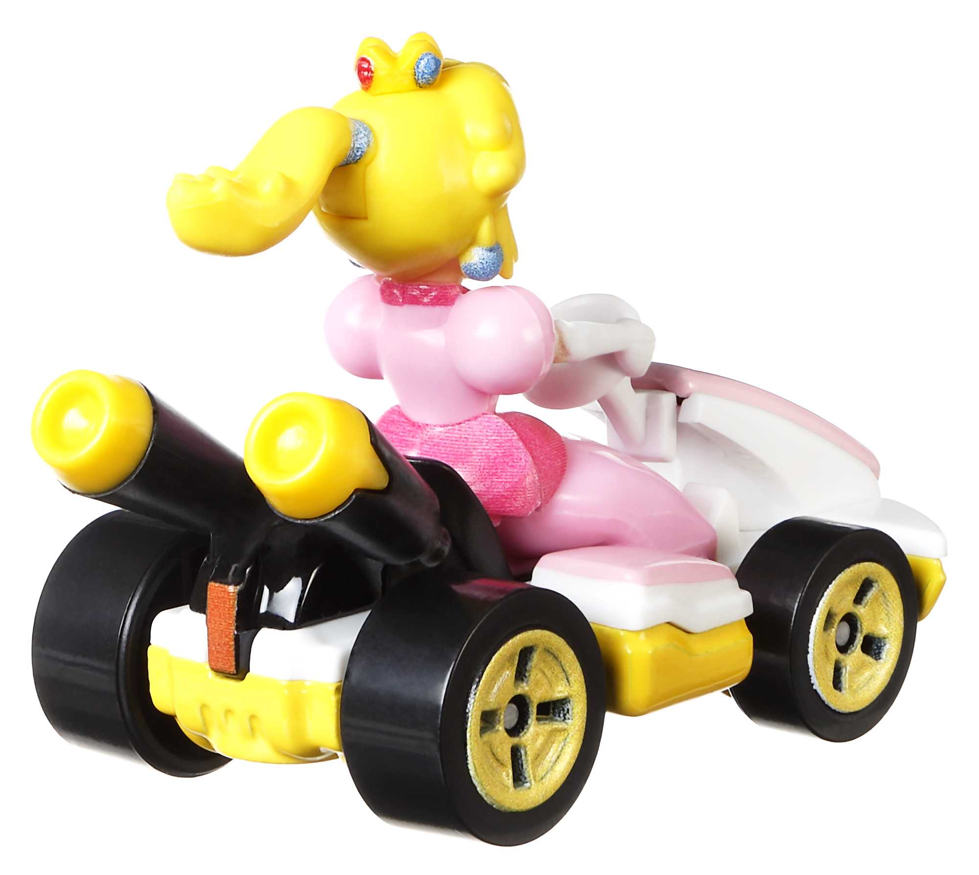 Hot Wheels Mario Kart Veículo de Brinquedo Kart Padrão Princesa Peach