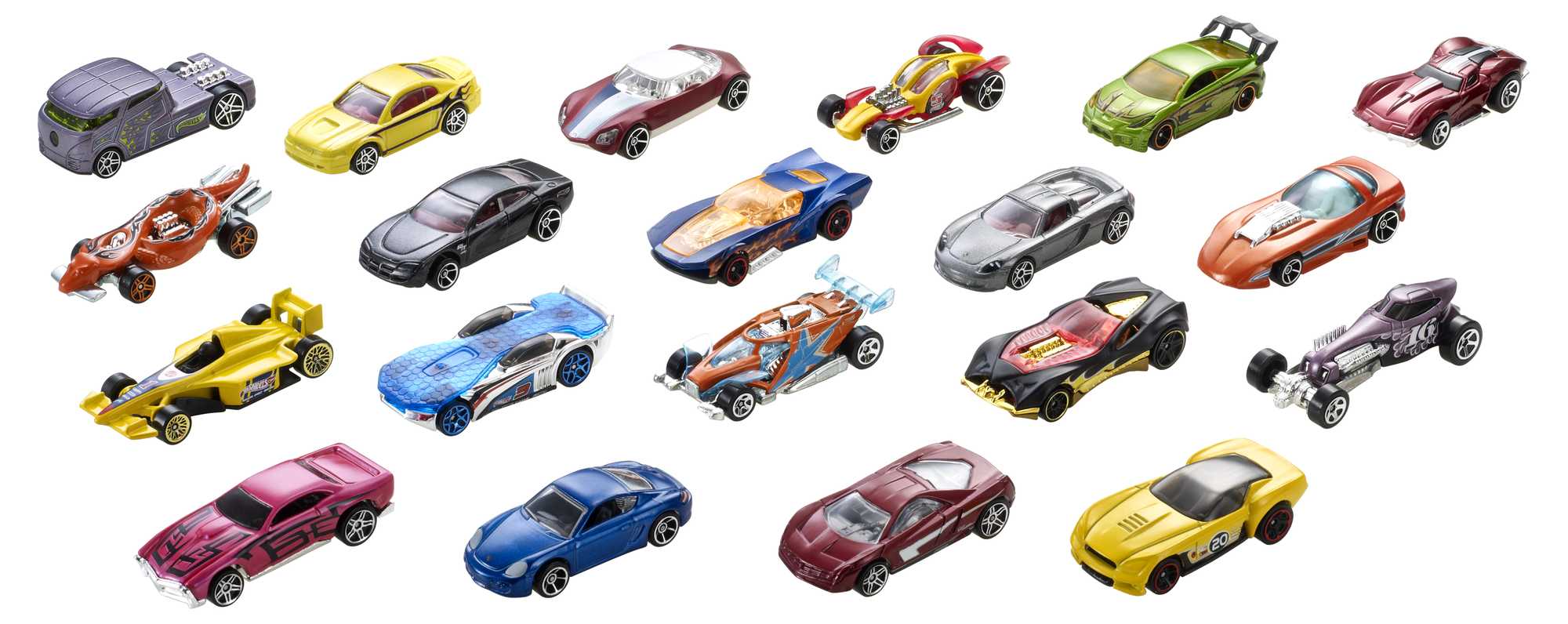 Hot Wheels Diecast Veículo de Brinquedo Pacote Surpresa 20 carros