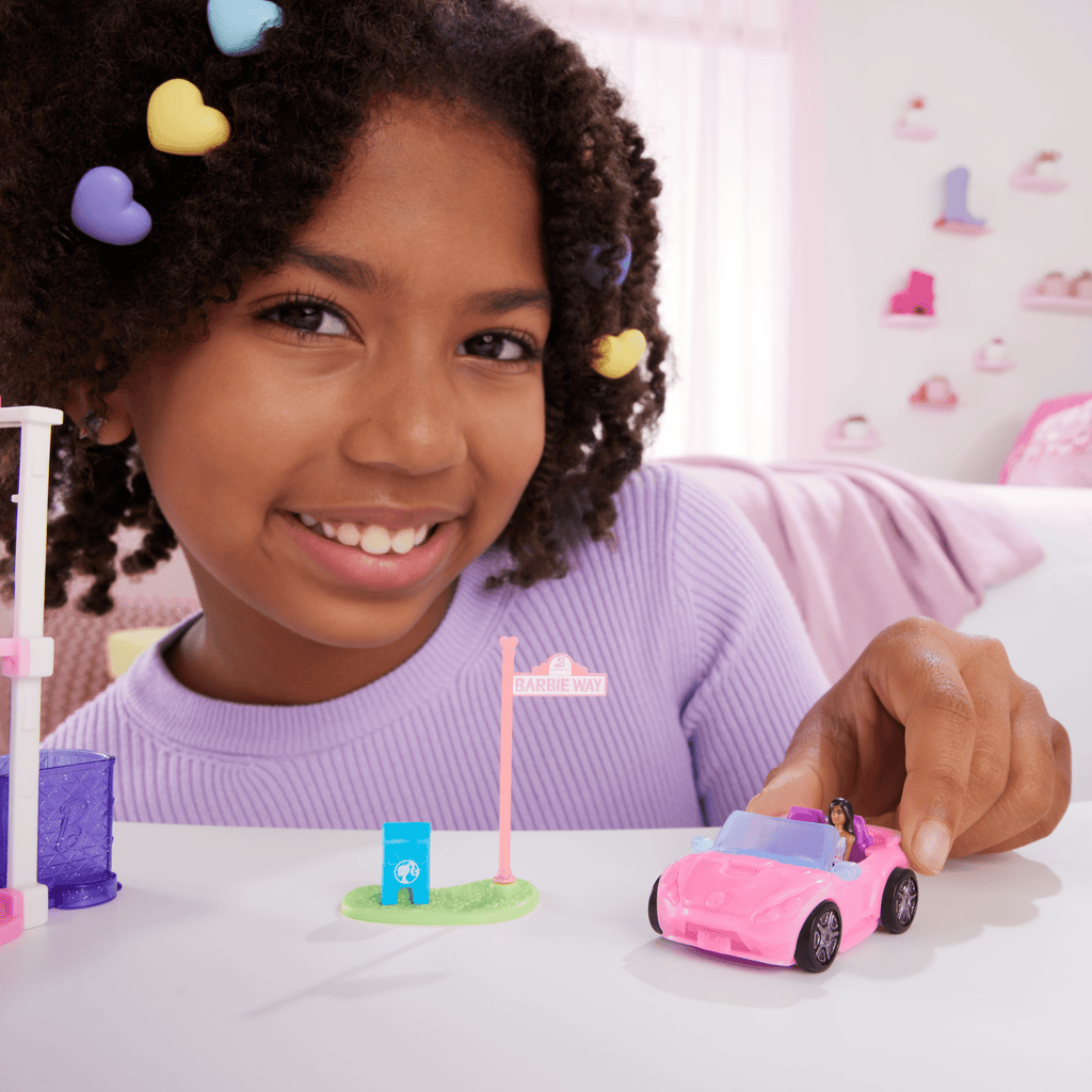 Barbie-Décapotable Mini-Barbieland-Coffret Véhicule et Poupée