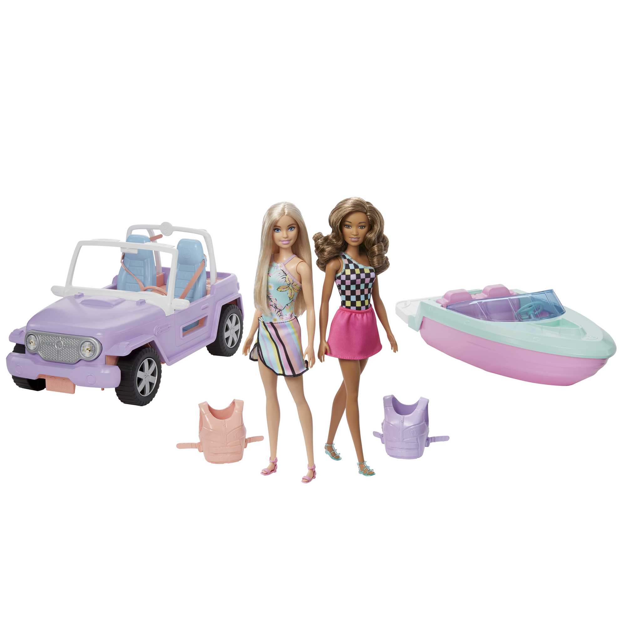 Barbie®  Coffret Véhicules et Poupées