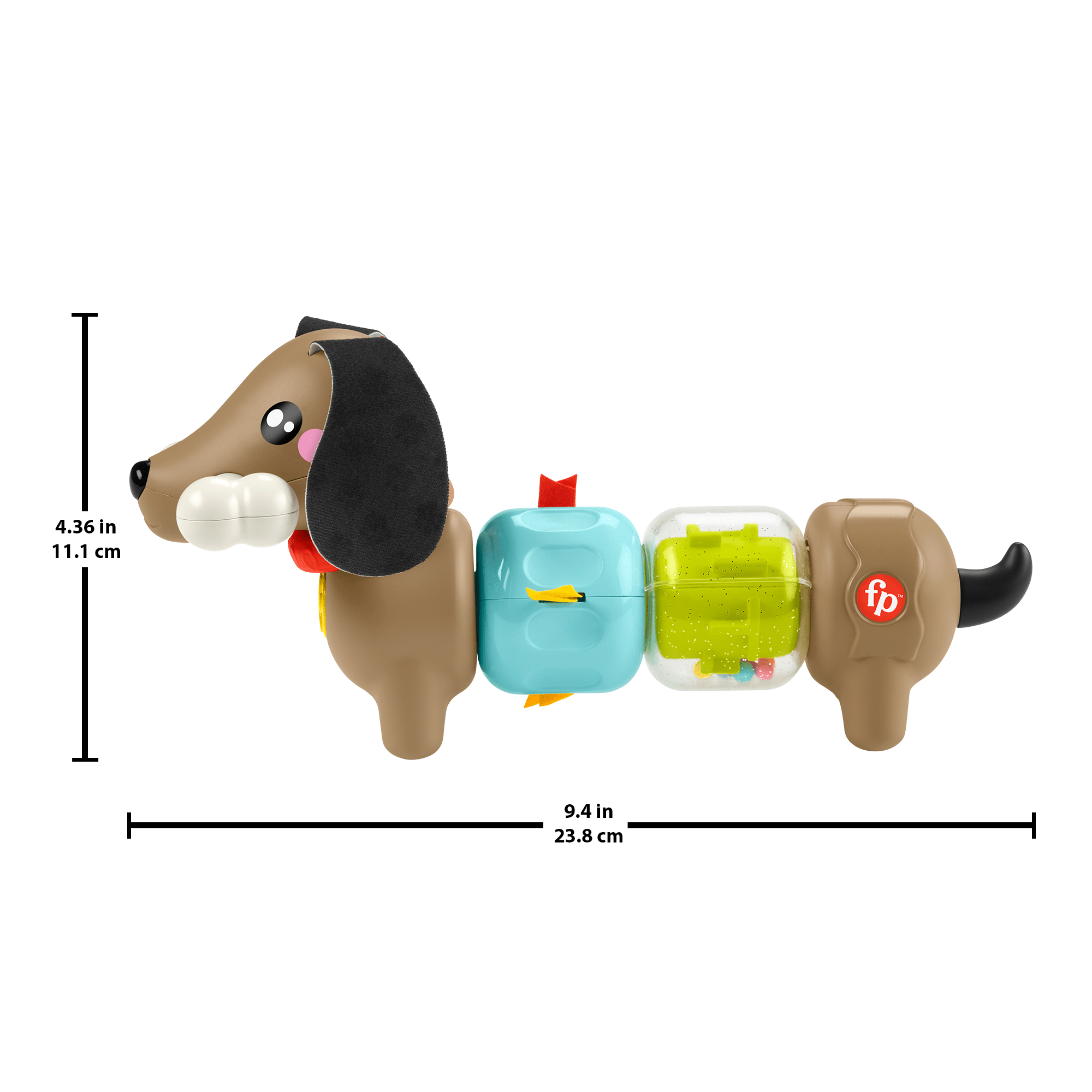 Fisher-Price Fp Pets Click & Spin Activity Pup Fine Motor Sensory Toy For Babies