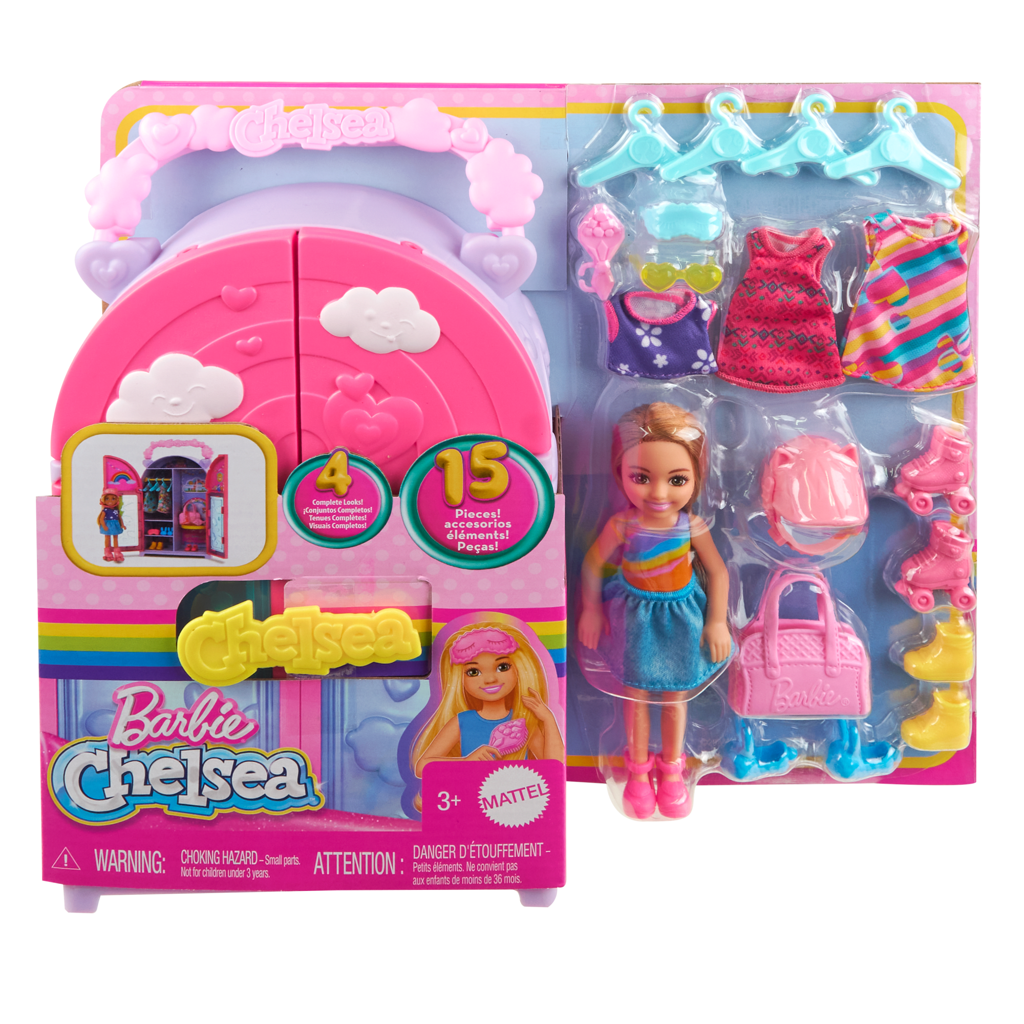 Barbie-Poupée et Dressing Chelsea-Coffret Vêtements et Accessoires