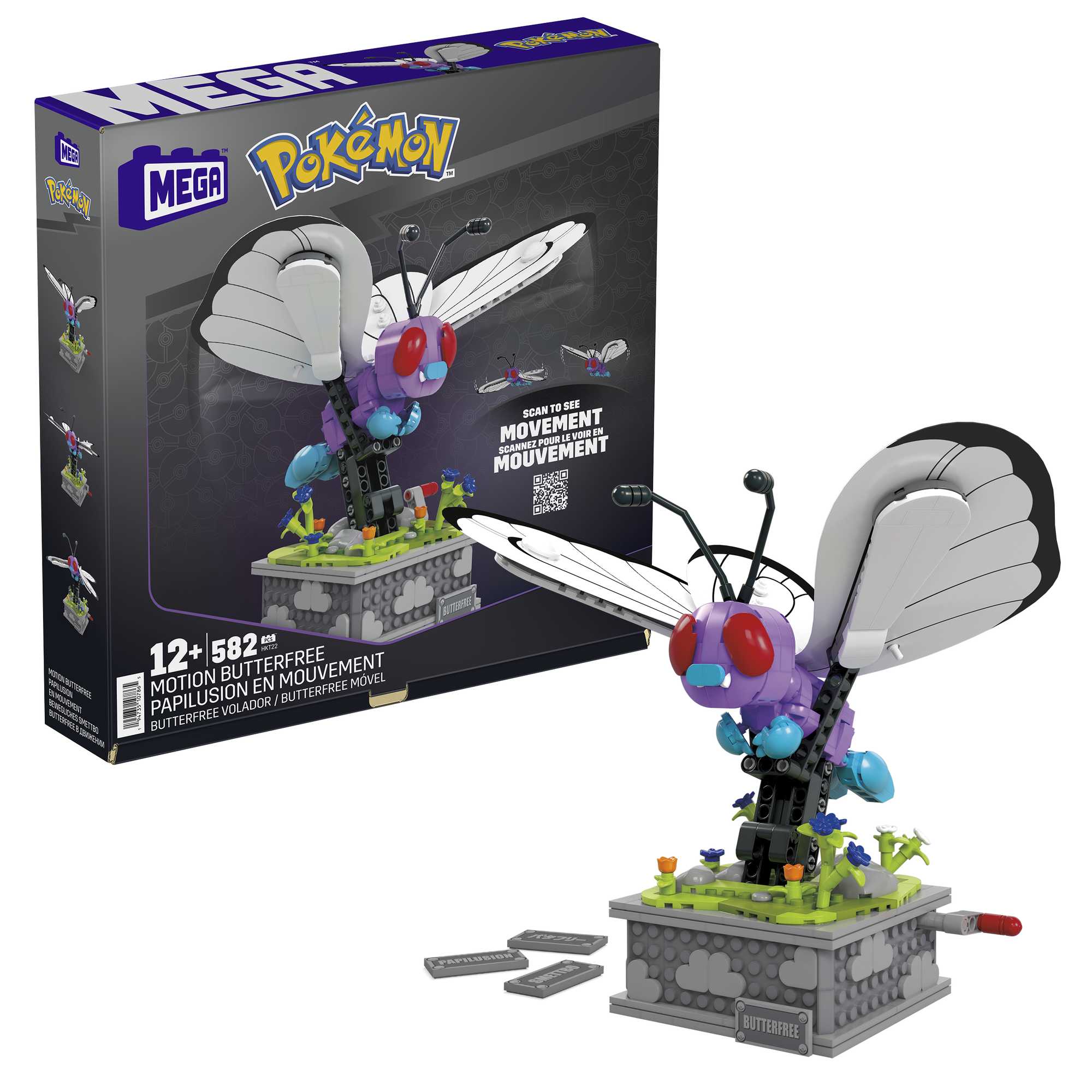 Mega™ Pokémon™ Papilusion en Mouvement
