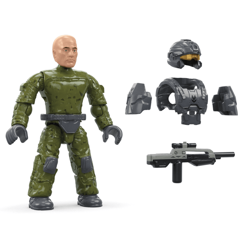 Mega  Halo  Coffret de Construction  Mongoose Fleetcom, 2 Figurines