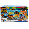 Hot Wheels Monster Trucks Arena Smashers Color Shifters 5-Alarm Rescue Playset