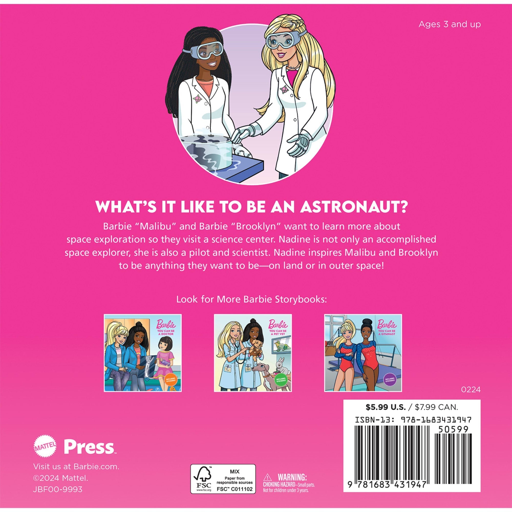 Barbie: You Can Be An Astronaut