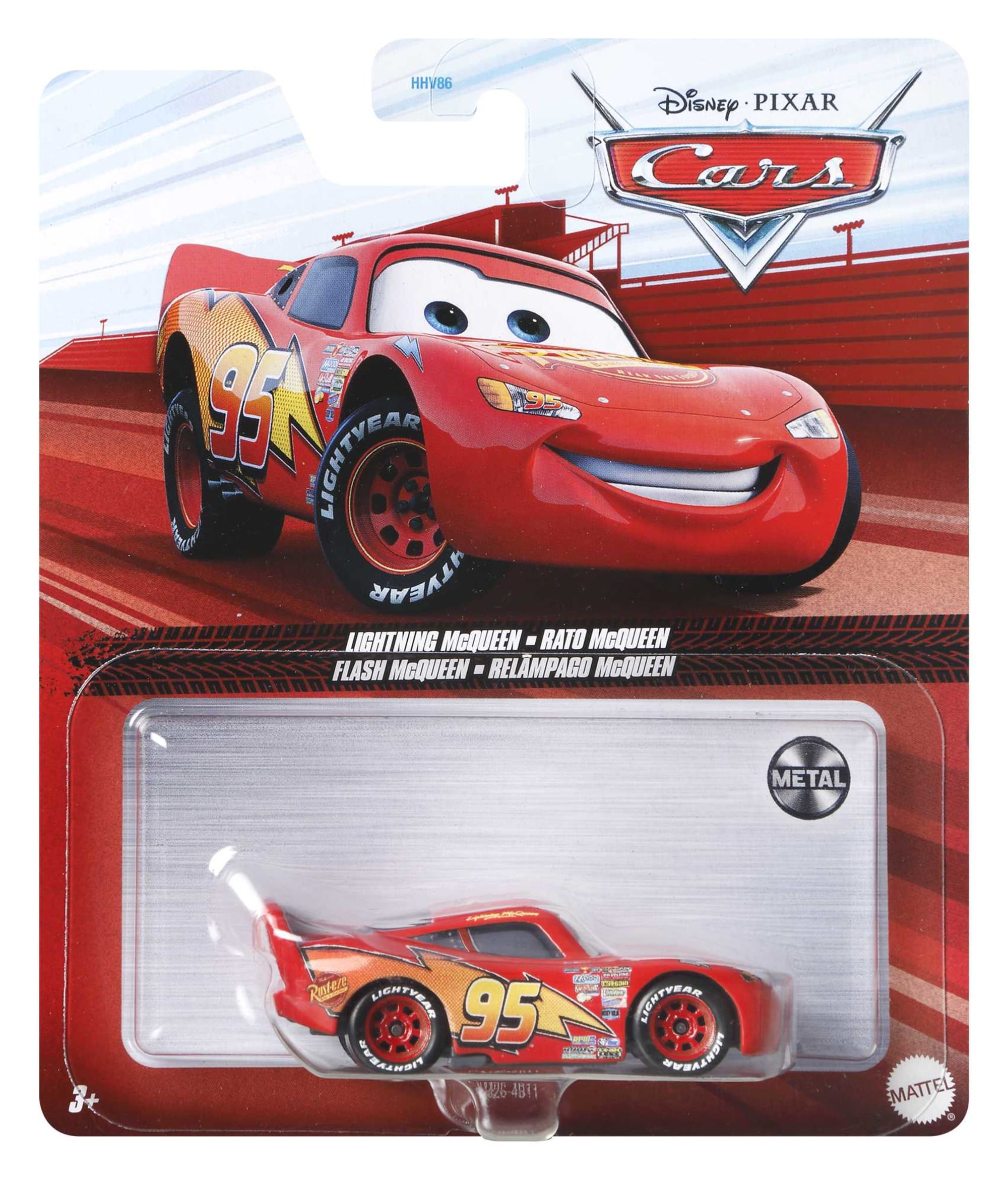Cars de Disney y Pixar Diecast Vehículo de Juguete Rayo McQueen