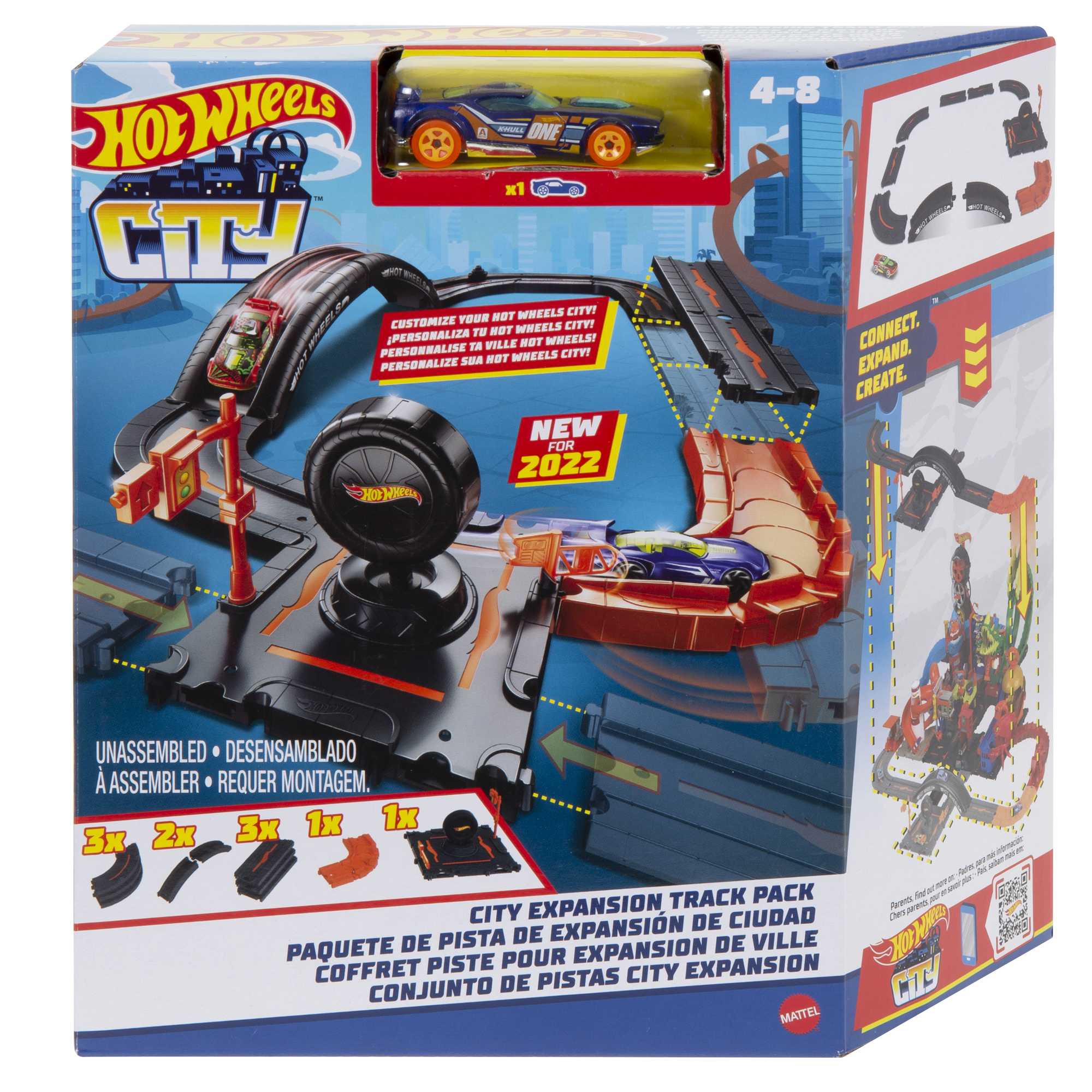 Hot Wheels City Pista de Juguete Paquete para Construcción