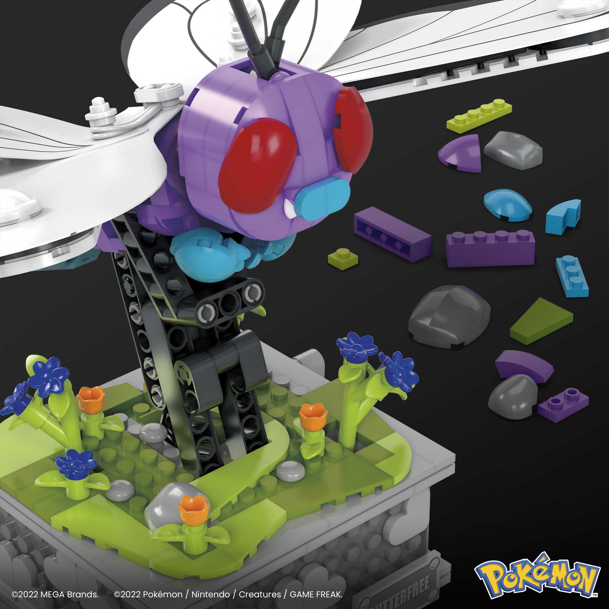 Mega™ Pokémon™ Papilusion en Mouvement