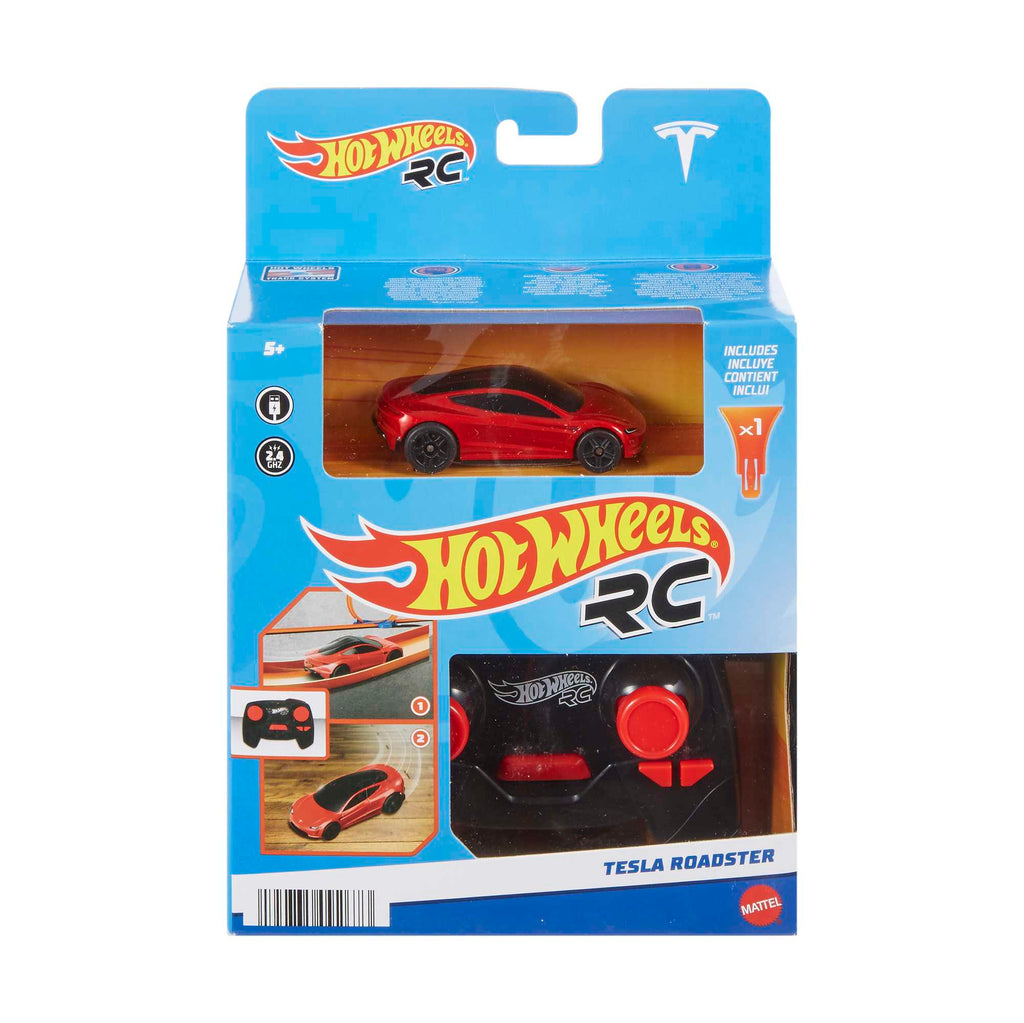 Hot Wheels Rc Tesla Roadster, Échelle 1:64, Véhicule Téléguidé