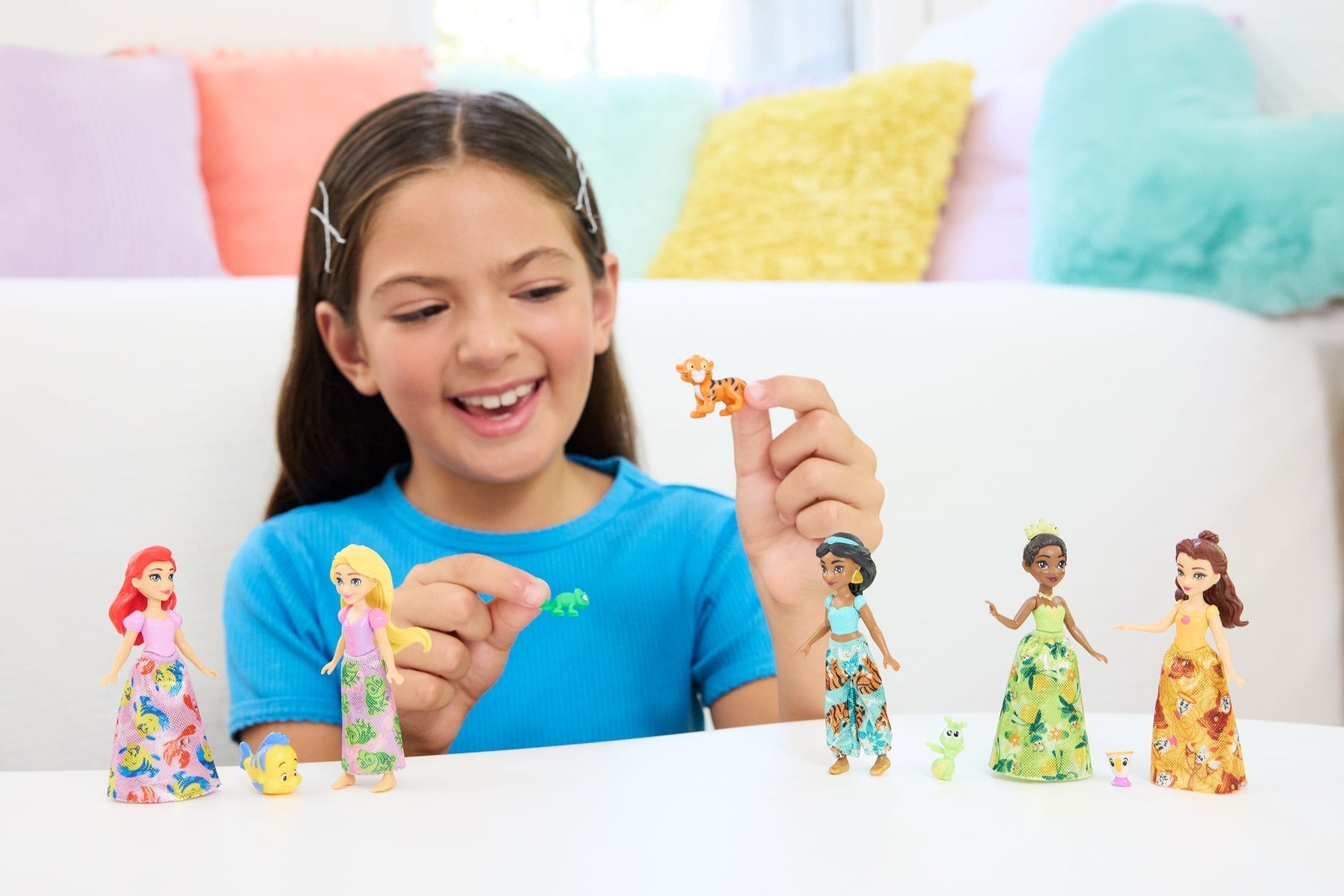 Princesses Disney  Coffret  5Poupées et 5Fig.  Princesses et Amis