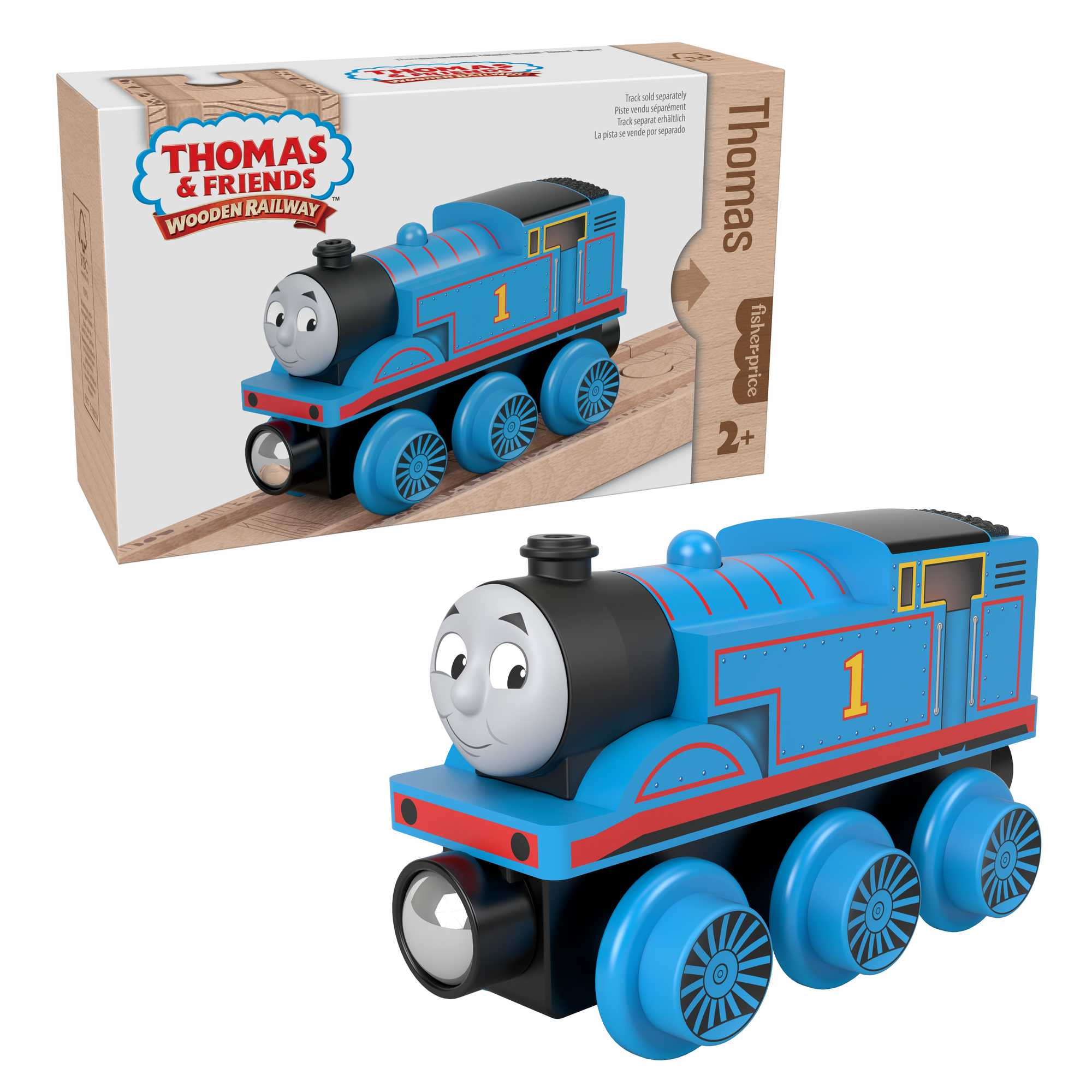 Fisher-Price Thomas et ses Amis Piste en Bois Locomotive Thomas